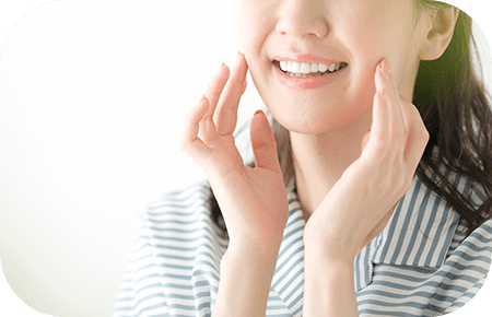 綺麗な歯の笑顔